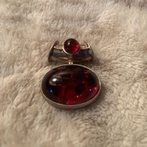 Amber Sterling Silver Pendant